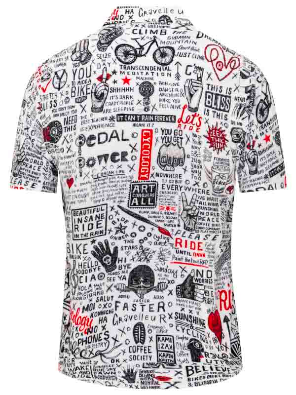 Bike Graffiti  Gravel Shirt - Image 2