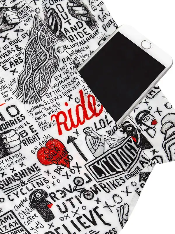 Bike Graffiti  Gravel Shirt - Image 3