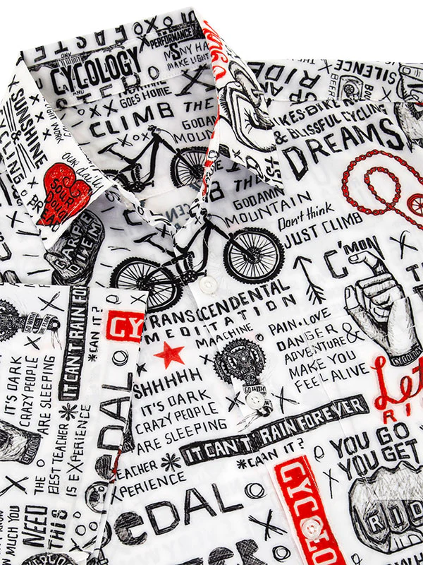 Bike Graffiti  Gravel Shirt - Image 4