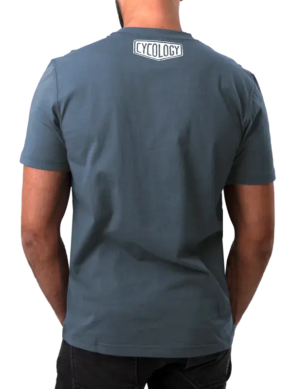 Bike Maths Men's T-shirt Denim Blue - Image 3