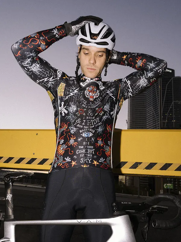 City of Angels Men's Winter Long Sleeve Jersey Black - Image 4