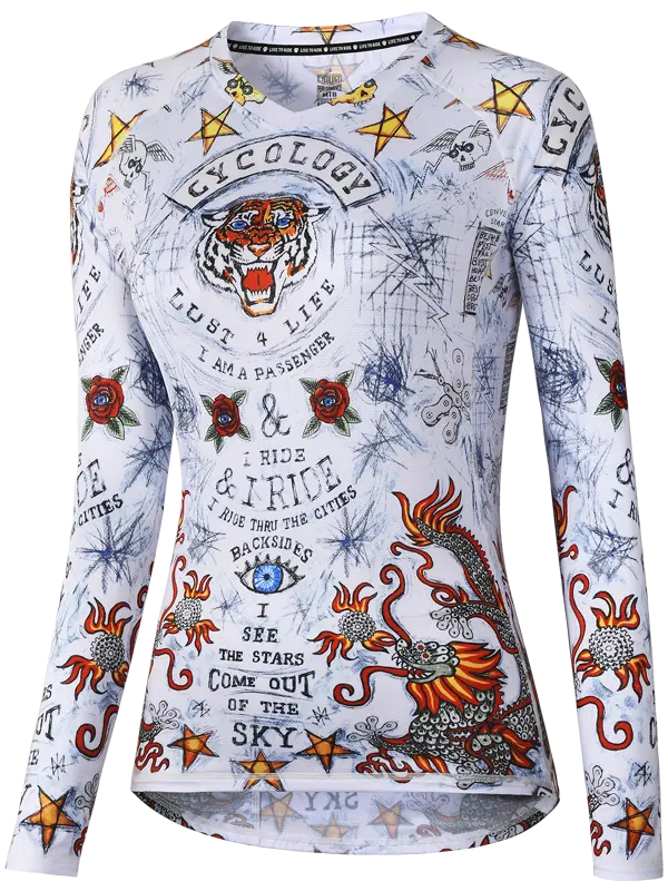 City of Angels  Women's Long Sleeve MTB Jersey - Image 2