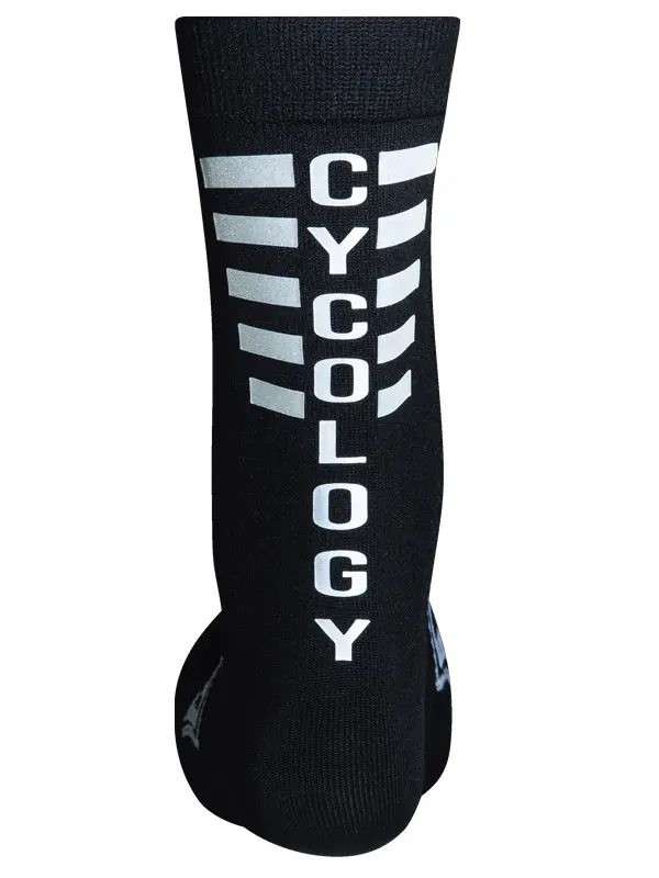 Cycology Reflective Cycling Socks Black - 3 Pack - Image 2