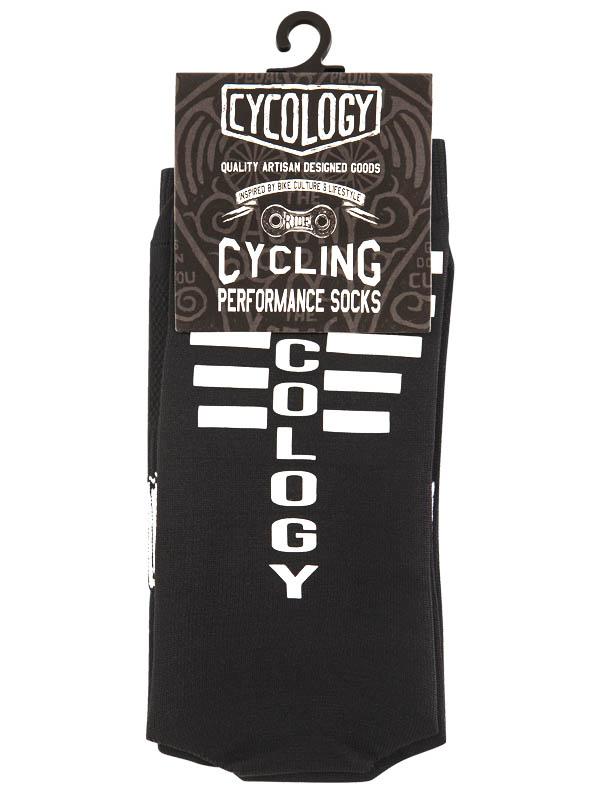 Cycology Reflective Logo Cycling Socks Black - Image 4