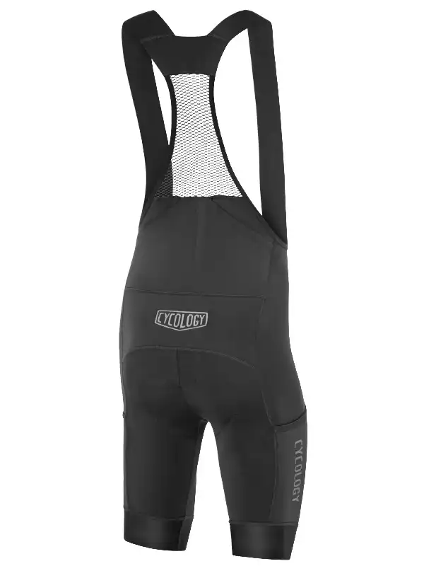 Men's Cargo Bib Shorts Black - Image 2