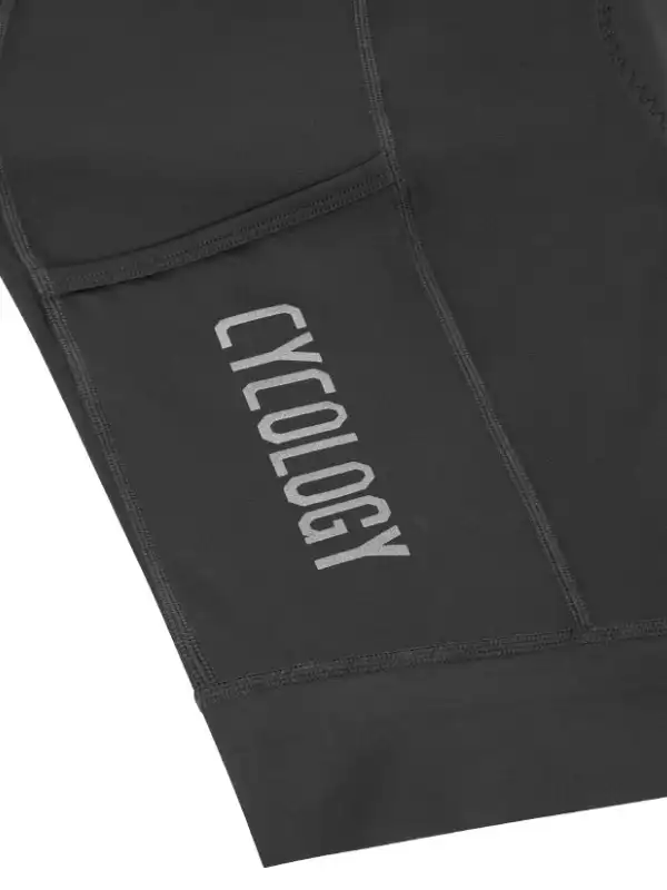 Men's Cargo Bib Shorts Black - Image 7