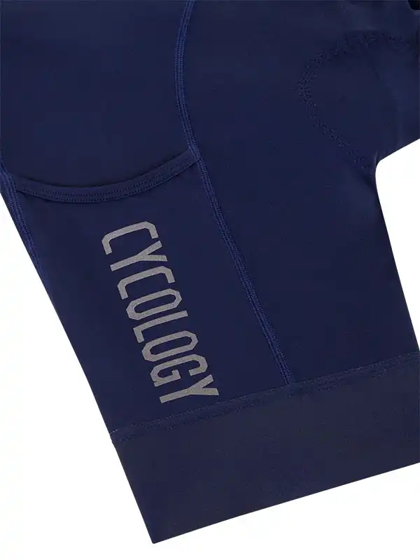 Men's Cargo Bib Shorts Navy - Image 7