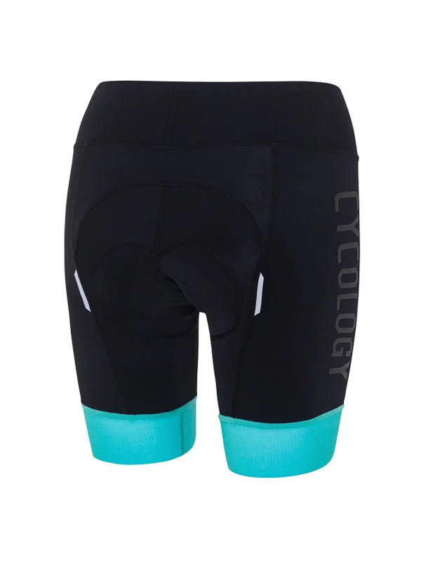 Women's Shorts Black/Aqua - Image 2