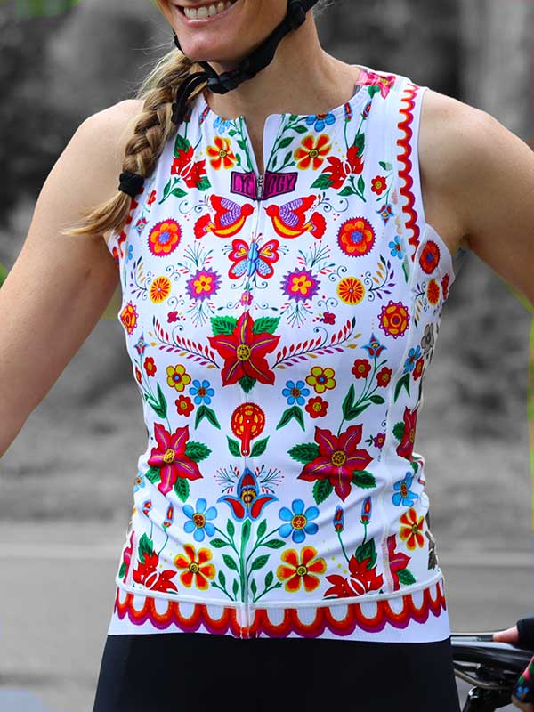 Frida Women's Sleeveless Jersey White - Image 3