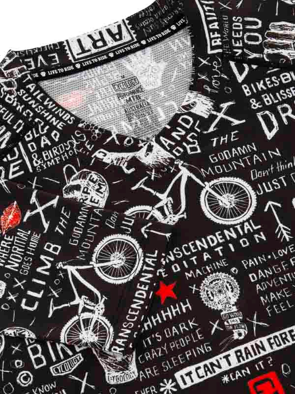Graffiti Men's Long Sleeve MTB Jersey - Image 4