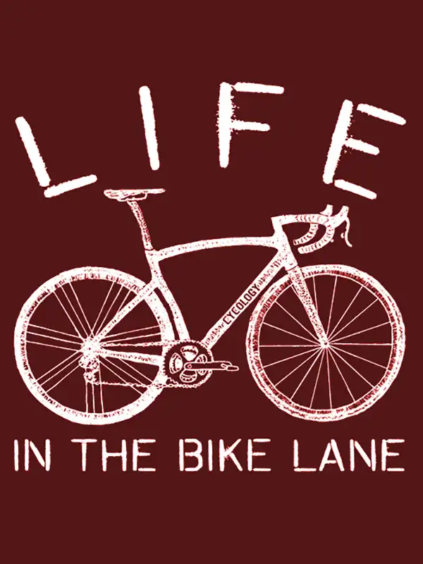 Life in the Bike Lane Men's T-shirt - Image 2
