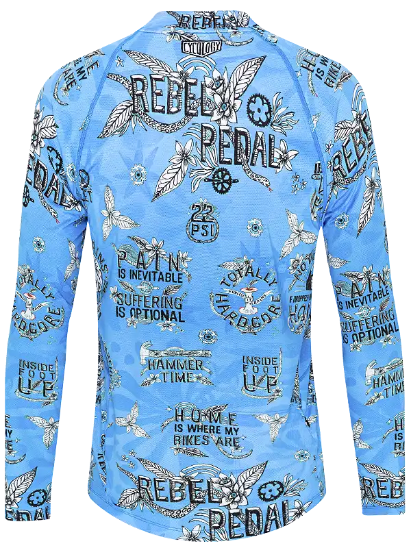 Rebel Pedal Men's Long Sleeve MTB Jersey - Image 2