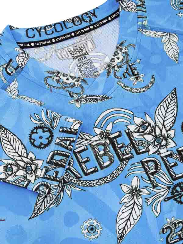Rebel Pedal Men's Long Sleeve MTB Jersey - Image 4