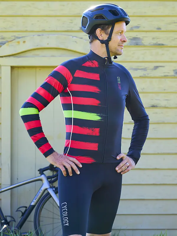 Red Zone Men's Winter Long Sleeve Jersey - Image 3