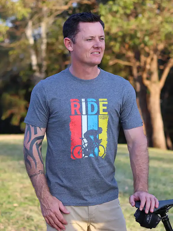 Ride Men's T-shirt Dark Grey - Image 4