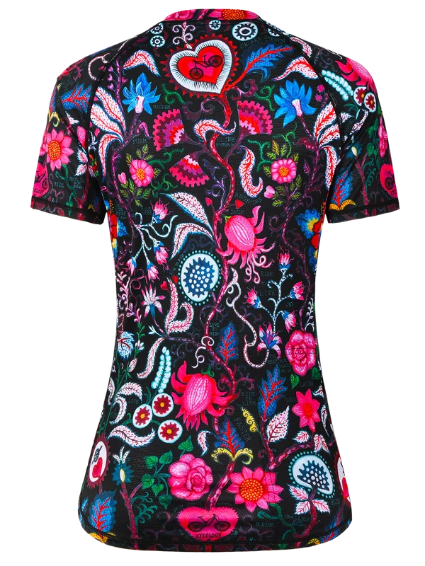 Secret Garden Women's MTB Jersey Black - Image 2