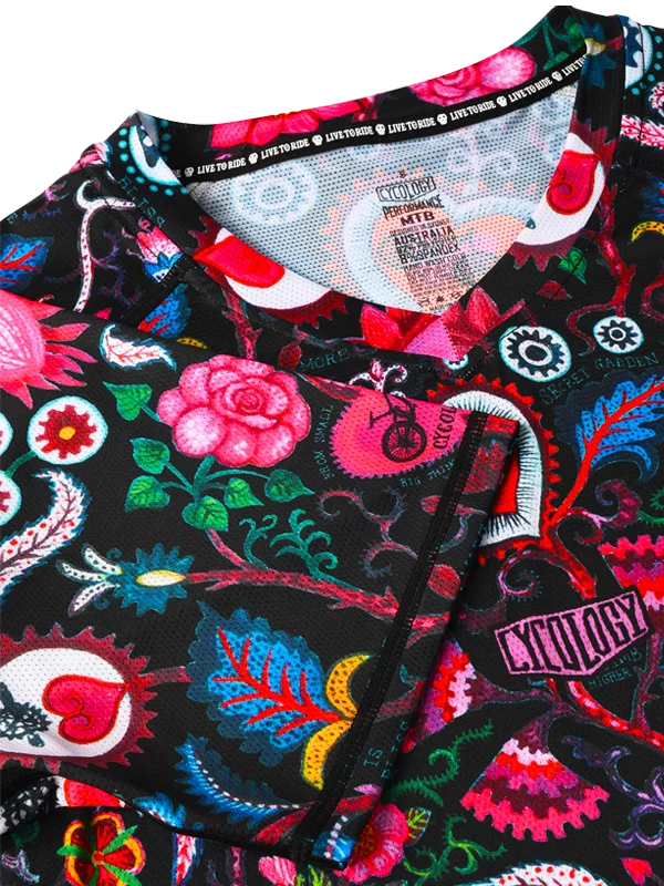 Secret Garden Women's MTB Jersey Black - Image 3