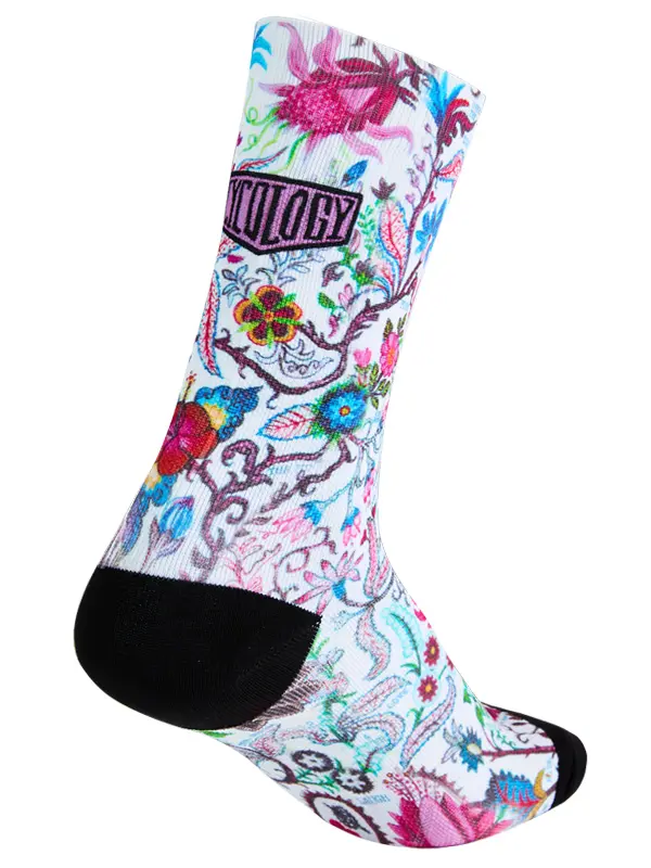 Secret Garden Cycling Socks White - Image 4