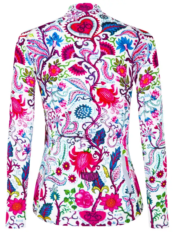 Secret Garden Women's Summer Long Sleeve Jersey White - Image 2