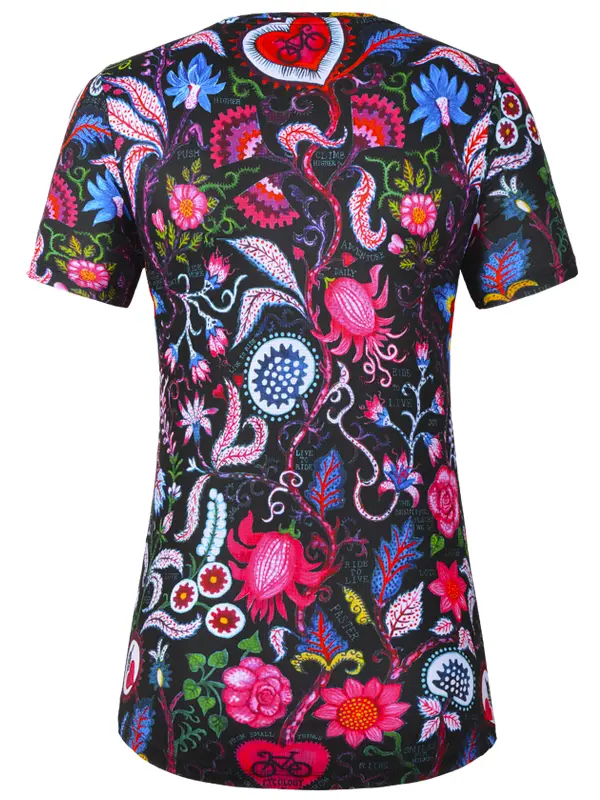 Secret Garden Women's Technical T-Shirt Black - Image 2
