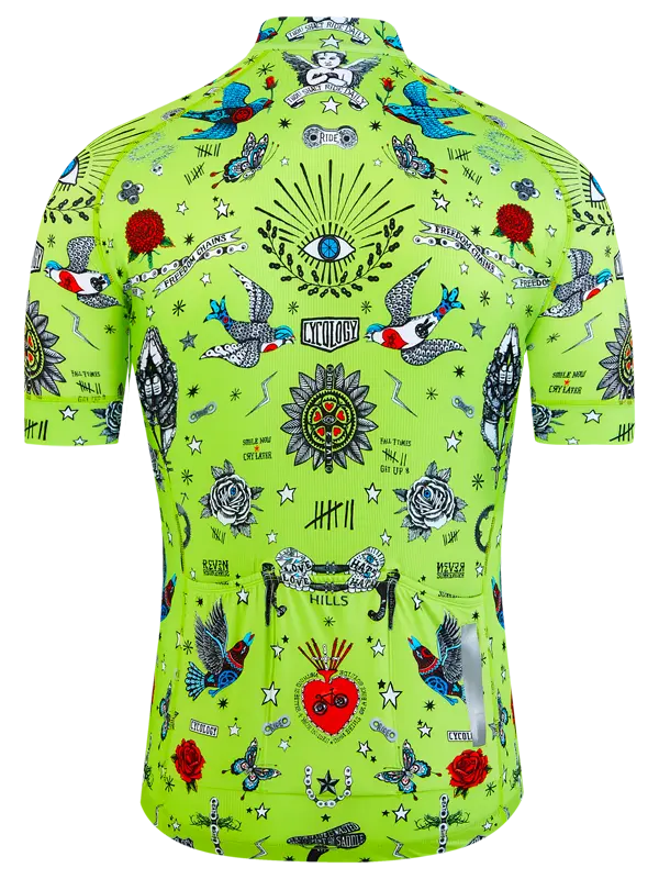 Tattoo Men's Classic Jersey Lime - Image 2