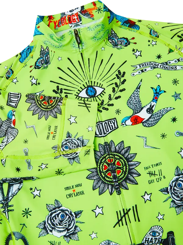Tattoo Men's Classic Jersey Lime - Image 3