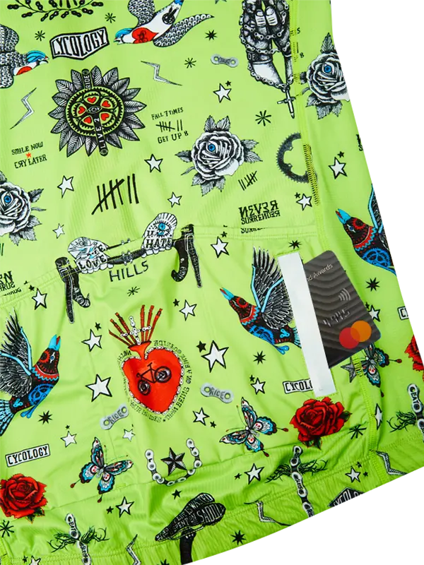 Tattoo Men's Classic Jersey Lime - Image 5