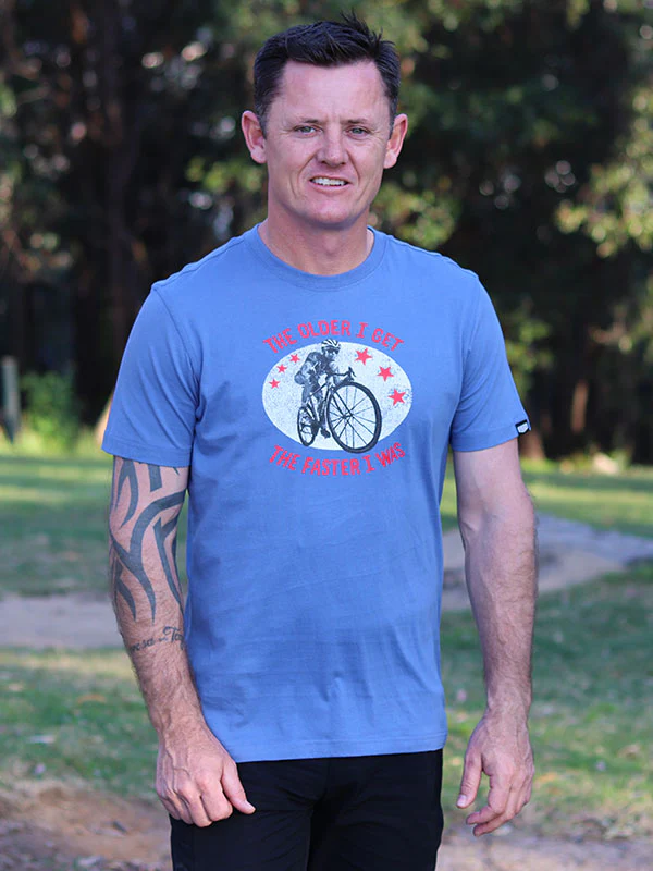 The Faster I Was Men's T-shirt Denim - Image 4