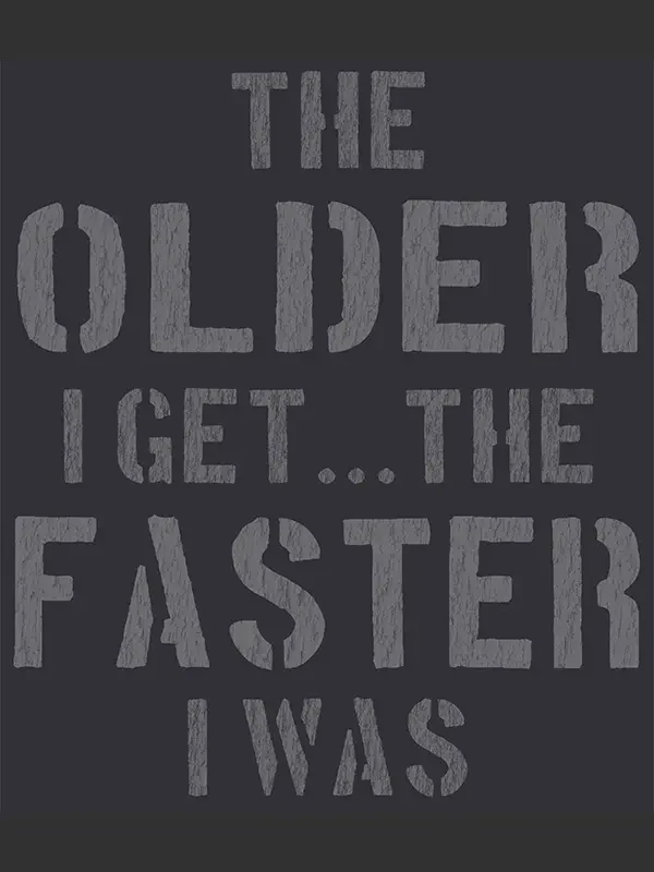 The Older I Get Men's T-shirt Charcoal - Image 2